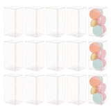 Rectangle Transparent Plastic PVC Box Gift Packaging, Waterproof Folding Box, for Toys & Molds, Clear, Box: 6x6x12.1cm