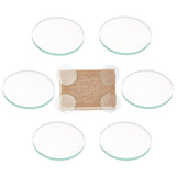 6Pcs Glass Fabric Weight, Sewing Weight, Samples Cutting Weights for Sewing Accessories, Clear, 80x5mm