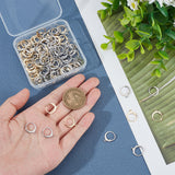 120Pcs 304 Stainless Steel Leverback Earring Findings, with Loop, Golden & Stainless Steel Color, 14.5x12x2mm, Hole: 1~1.2mm, Pin: 0.8x1mm, 60pcs/color