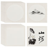 2 Bags 2 Style Chinese Rice Paper Card, Xuan Paper, White, 33x33x0.04cm, 10pcs/bag, 1 bag/style