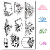 Custom PVC Plastic Clear Stamps, for DIY Scrapbooking, Photo Album Decorative, Cards Making, Stamp Sheets, Film Frame, Flower, 160x110x3mm