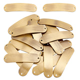 Brass Links, Long-Lasting Plated, Oval, Stamping Blank Tag, Antique Bronze, 41x10x3mm, Hole: 1.4mm, 20pcs/box