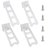 10Sets 2 Styles Resin Photo Frame Holder Set, with Iron Screws, White, 5sets/style