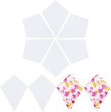 Paper Quilting Templates, English Paper Piecing, DIY Patchwork Sewing Crafts, Trapezoid, White, 70x50x0.1mm, about 100pcs/bag