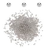 Stainless Steel Polished Beads, Jewelry Polished Accessories, Round, Stainless Steel Color, 3mm, about 450g/bag