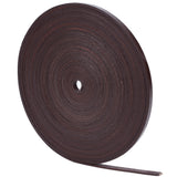 10M Cowhide Leather Cords, Flat, Coconut Brown, 6x2mm