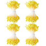 Gypsum Artificial Flower Heart Core, Yellow, 59x2mm