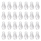 200Pcs Alloy Ice Pick Pinch Bails, Silver, 8x5.5x3mm, Hole: 1.2mm