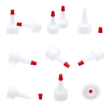 Plastic Bottle Caps, White, 52x26mm, 10x8.5mm, 100pcs/set
