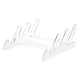 1 Set 3-Tier Assembled Acrylic Keyboard Display Stand Shelf, Tabletop Gaming Keyboard Organizer, Clear, Finished Product: 25x22x11cm, about 10pcs/set