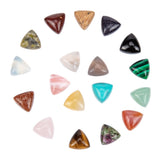 Natural & Synthetic Mixed Stone Cabochons, Triangle, 9.5~10x10x5.5mm, 36pcs/box