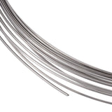 316 Surgical Stainless Steel Wire, Sauqre, for Jewelry Making, Stainless Steel Color, 0.8mm, about 32.81 Feet(10m)/Roll