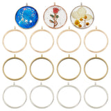 Alloy Open Back Bezel Pendants, For DIY UV Resin, Epoxy Resin, Pressed Flower Jewelry, Ring, Mixed Color, 32.5x28.5x4.5mm, Hole: 2mm, Inner Diameter: 25mm, 5pcs/color, 15pcs/box