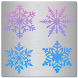 Christmas Stainless Steel Cutting Dies Stencils, for DIY Scrapbooking/Photo Album, Decorative Embossing DIY Paper Card, Matte Stainless Steel Color, Snowflake Pattern, 160x160x0.5mm