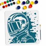 1Pc PET Hollow Out Drawing Painting Stencils, with 1Pc Art Paint Brushes, for DIY Scrapbook, Photo Album, Racing Driver, Painting Stencils: 300x300mm