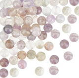 2 Strands Natural Fluorite Beads Strands, Round, 8mm, Hole: 1mm, about 48pcs/strand, 15.5''(39.37cm)