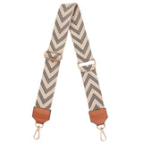 Arrow Pattern Polyester Adjustable Webbing Bag Straps, with Alloy Swivel Clasp, Peru, 87.5~134x5x0.2cm