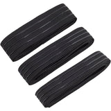 Flat Elastic Rubber Cord/Band, Webbing Garment Sewing Accessories, Black, 25mm