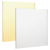 2Pcs 2 Colors Square Acrylic Sheet, for DIY Craft Projects, Mixed Color, 300x300x3mm, 1pc/color