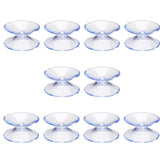 Plastic Double-Sided Suction Cups, Sucker for Glass Window, Smooth Tile Wall, Cornflower Blue, 26x11.5mm
