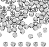 100Pcs 201 Stainless Steel Beads, Rondelle, Stainless Steel Color, 6x5.5mm, Hole: 2mm