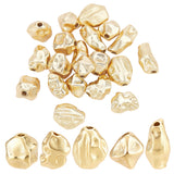 20Pcs 5 Style Brass Beads, Twist Nuggets, Cadmium Free & Nickel Free & Lead Free, Long-Lasting Plated, Real 18K Gold Plated, 6.5~10x4.5~7.5x4.5~6mm, Hole: 1mm, 4pcs/style
