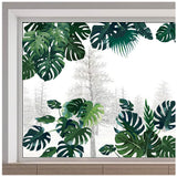 PVC Wall Stickers, for Window Decorations, Leaf, 290x1160mm