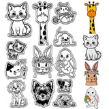 Custom PVC Plastic Clear Stamps, for DIY Scrapbooking, Photo Album Decorative, Cards Making, Stamp Sheets, Film Frame, Other Animal, 160x110x3mm