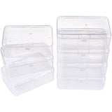 Plastic Bead Storage Containers, Column, Clear, 90x60x32mm