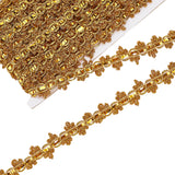 Metallic Lace Trim, Craft Ribbon for Bridal Costume Crafts and Sewing, Gold, 3/4 inch(20mm)