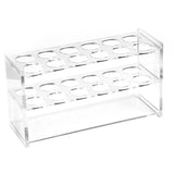 Acrylic Display Stands, Test Tube Display Stands, Lab Supplies, Rerctangle, Clear, 200x67x110mm, Inner Diameter: 26mm, Capacity: 50ml(1.69fl. oz)