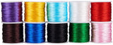 Nylon Thread, Mixed Color, 1mm, about 30m/roll, 1roll/color, 10rolls/set
