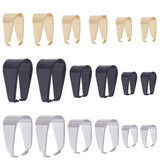 72Pcs 9 Styles 201 & 304 Stainless Steel Snap on Bails, Mixed Color, 6.5~13x6~8.5x3~7mm, 8pcs/style