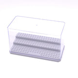 3-Tier Transparent Acrylic Mini Building Block Presentation Boxes, Dustproof Assembled Mini Figures, Model Toy Showcase, Gray, Finished Product: 9x18x10.1cm, about 2pcs/set