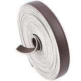 5M Flat Imitation Leather Cord, for Pillow Decor, Coconut Brown, 15x2mm, about 5.47 Yards(5m)/Roll