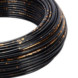 Round Aluminum Wire, for Jewelry Making, Black, 12 Gauge, 2mm, about 75.45 Feet(23m)/roll