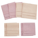 16Pcs 4 Styles Microfiber Jewelry Bag Gift Pouches, Envelope Style Bags, Square, Mixed Color, 6~8x6.4~8x0.1cm, Unfold: 11.5~15.8x6.4~8x0.1cm, 4pcs/style