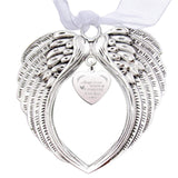 Custom Alloy Big Pendants, Platinum, Heart, Word, 55x68mm, 2pcs/set