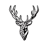 Iron Wall Art Decorations, for Front Porch, Living Room, Kitchen, Matte Style, Deer, 300x250x1mm