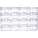 Plastic Beads Containers, Column, Clear, 4.2x6.7cm, 16pcs/set