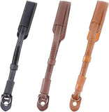 3Pcs 3 Colors PU Leather Camera Handles, Camera Wristlet Straps, Mixed Color, 230x11~22mm, 1pc/color