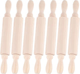 14Pcs 2 Style Wooden Rolling Pin, for Baking Embossed Cookies, Kitchen Tool, Navajo White, 200x25mm, 4pcs