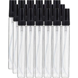 Mini Refillable Glass Spray Bottles, with Plastic Fine Mist Sprayer & Dust Cap, for Perfume, Essential Oil, Clear, 11.8x1.4cm, Capacity: 10ml