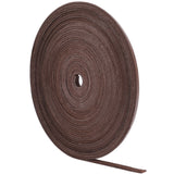 10M Cowhide Leather Cords, Flat, Coconut Brown, 6x2mm