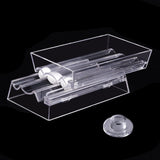 Transparent Acrylic Clay Bead Rolling Tool, Round Oval Bicone Clay Bead Roller, Clear