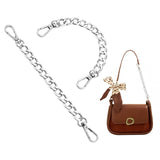 Bag Extender Chains, with Aluminum Curb Link Chains and Alloy Swivel Clasps, Platinum & Silver, 20~21.8cm, 1.15mm, 2pcs