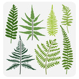 PET Hollow Out Drawing Painting Stencils, for DIY Scrapbook, Photo Album, Leaf, 30x30cm