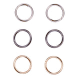 Zinc Alloy Key Clasp Findings, Spring Gate Rings, Mixed Color, 48x5mm, Inner Diameter: 38mm