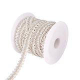 Braided Polyester Cord, for Costume DIY Crafts Sewing Jewelry Making, Silver, 14x2mm, about 14yards/roll