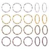 Tibetan Style Linking Rings, Circle Frames, Lead Free & Nickel Free, Mixed Color, 22x1.5mm, Inner Diamerer: 18.5mm, 4colors, 50pcs/color, 200pcs/box